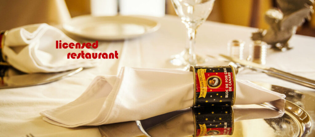 Licensed guest house and restaurant